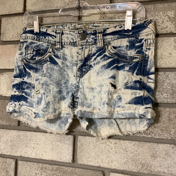 3for$20 tie dye jeans shorts size 5 distressed - Picture 3 of 4